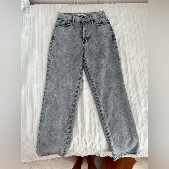 Pacsun Gray High Rise Straight Jeans Size 25 - Picture 5 of 7